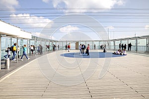 Paris, observation deck on the roof of skyscraper of Montparnasse